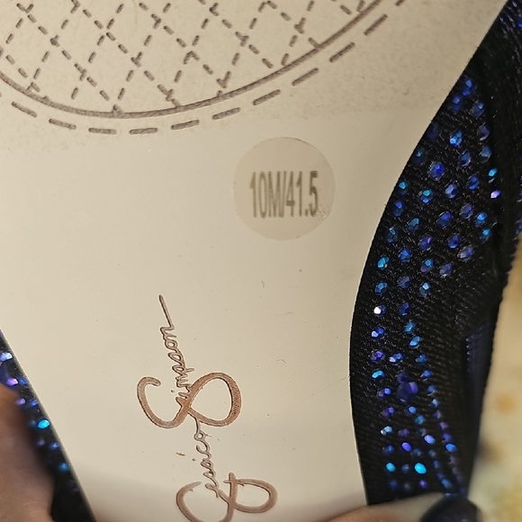 Jessica Simpson Glittering Blue Boots - Picture 12 of 13